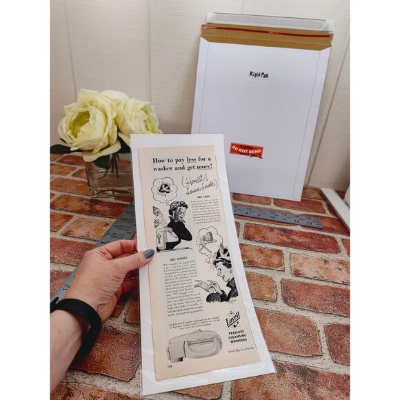 1950 How to Pay Less for a Washer and‎ Get More - Lovell Wringer Vtg Print Ad - Picture 3 of 7